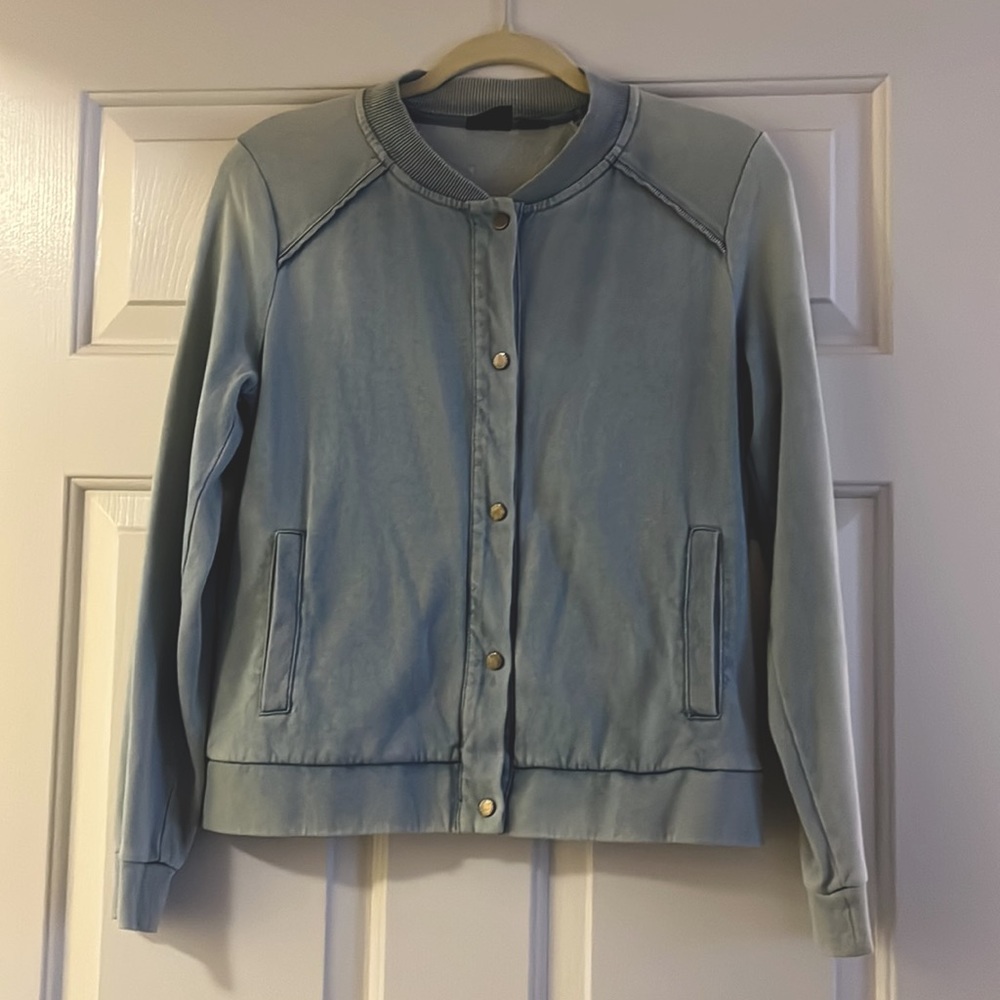 Armani Exchange Casual Light Button-front Bomber Jacket